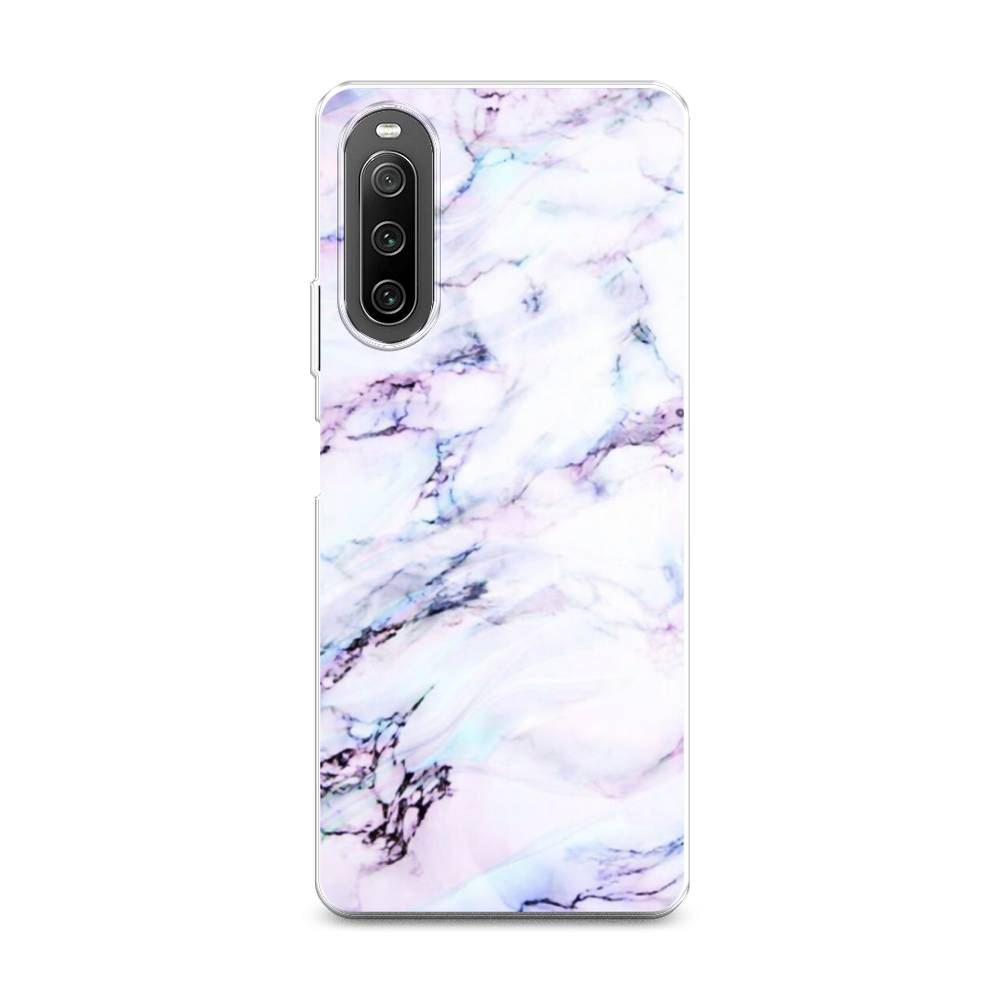 

Чехол на Sony Xperia 10 IV "Радужный мрамор", Серый;фиолетовый, 55250-3