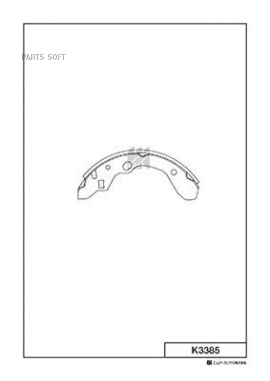 

Колодки тормозные барабанные Mazda 323 1.3i-2.0D 91-98 K3385