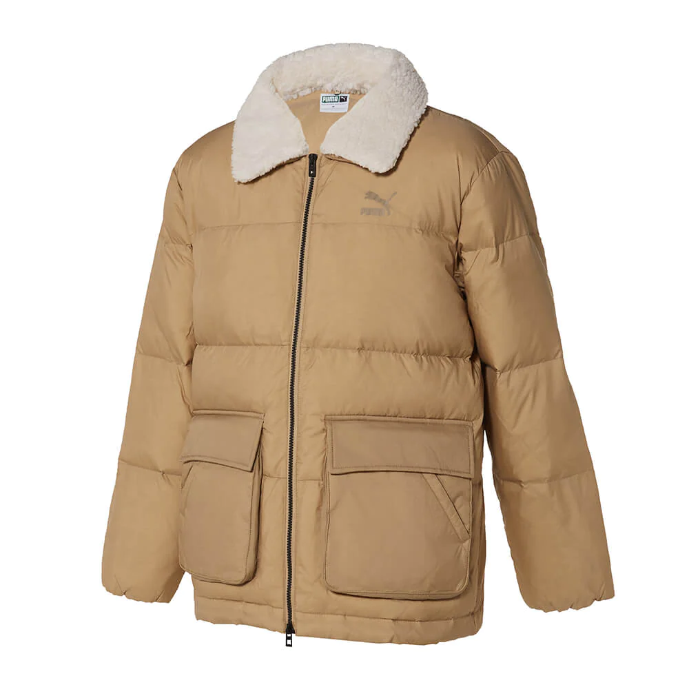 

Пуховик мужской PUMA Shearing Down Jackets бежевый XL, Shearing Down Jackets