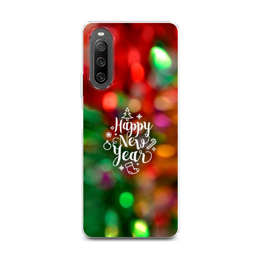 

Чехол на Sony Xperia 10 IV "Новый Год на елке", Зеленый;красный;желтый, 55250-5