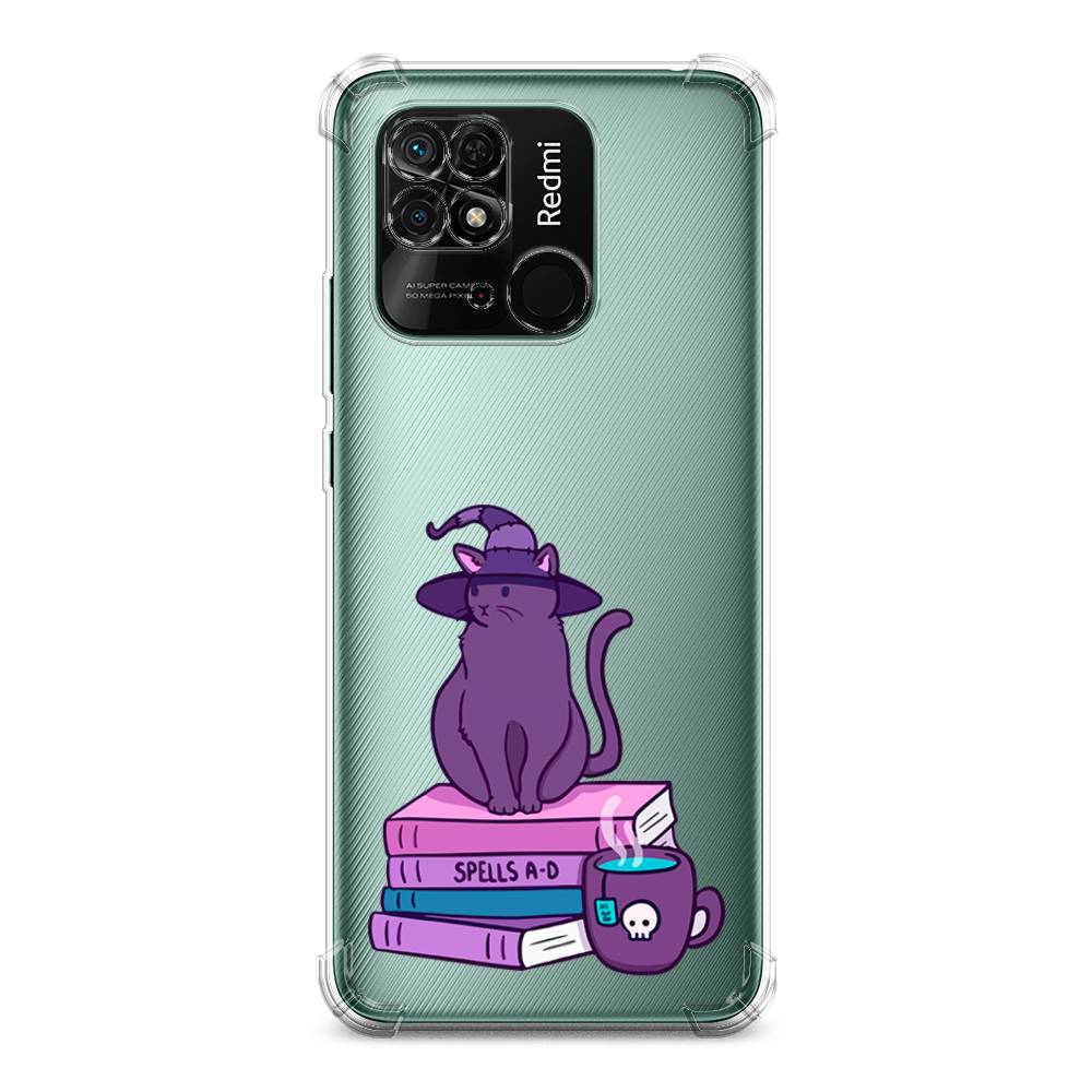 

Чехол Awog на Xiaomi Redmi 10C / Сяоми Редми 10C "Magic Cat", Розовый