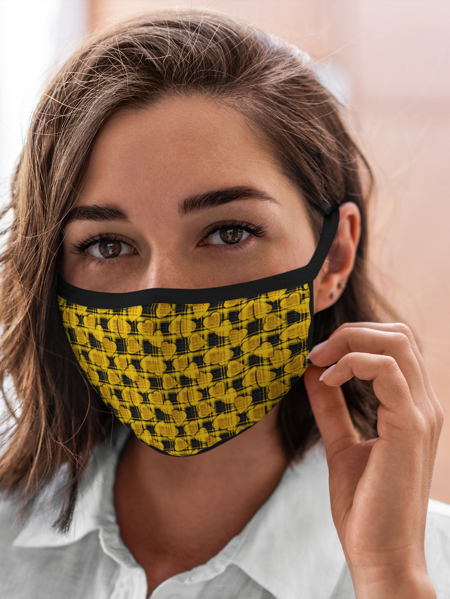 

Многоразовая маска унисекс Burnettie Узоры Желто Черный Модный Узор, Разноцветный, Узоры Желто Черный Модный Узор