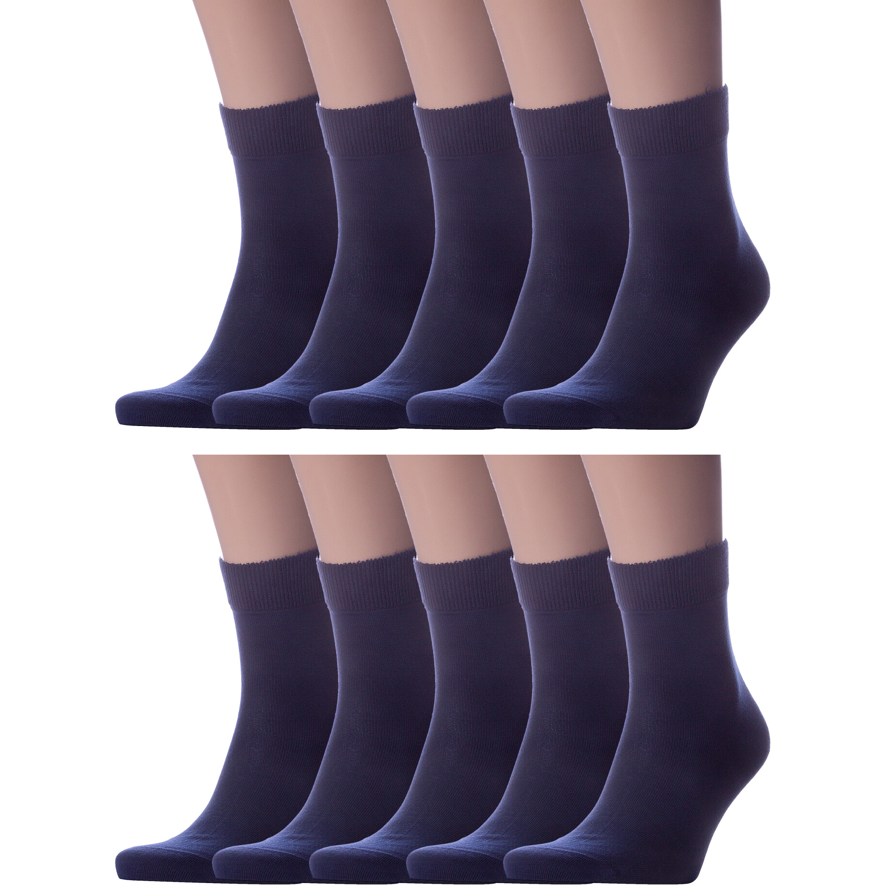 Комплект носков мужских LorenzLine 10-Н17 синих 27, 10 пар