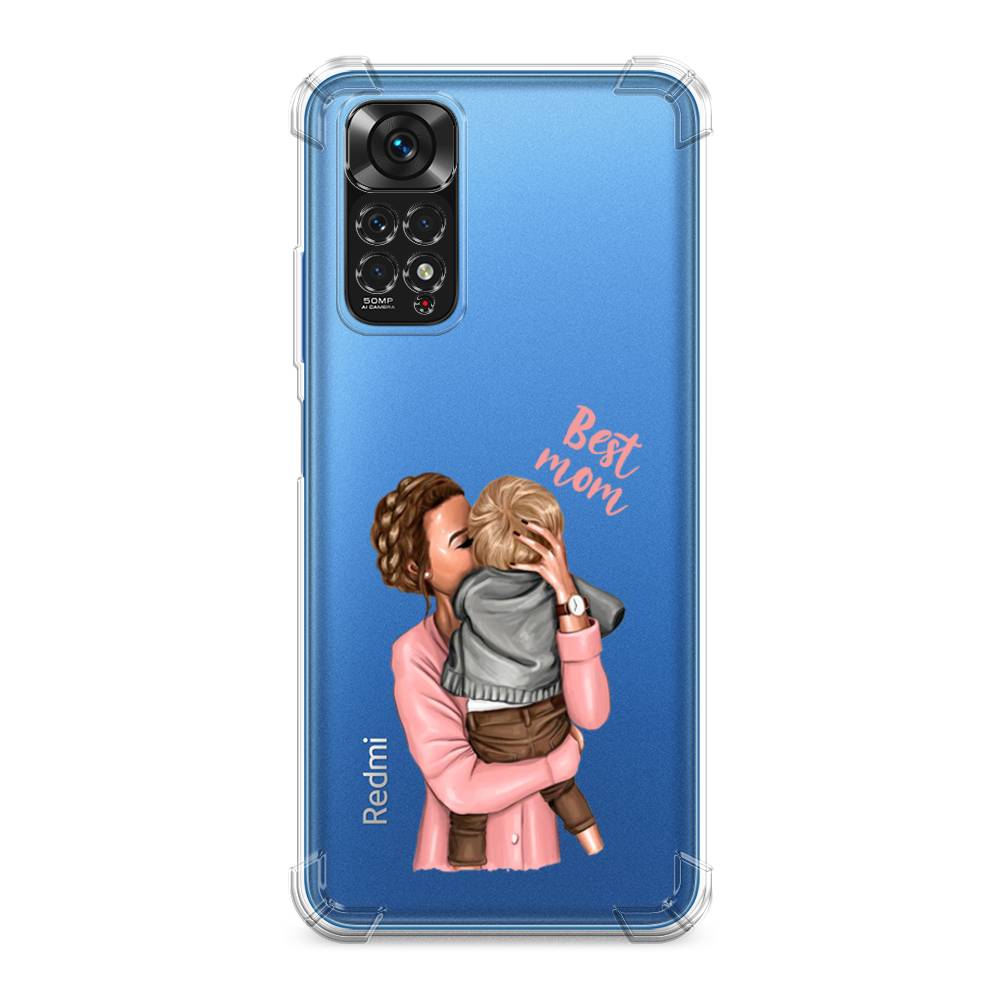 

Чехол Awog на Xiaomi Redmi Note 11S / Сяоми Редми Нот 11S "Мама с малышом", Розовый;коричневый;бежевый
