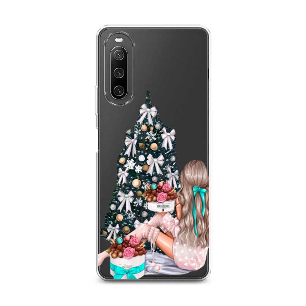 

Чехол на Sony Xperia 10 IV "New Year", Зеленый;бежевый;голубой, 55250-5