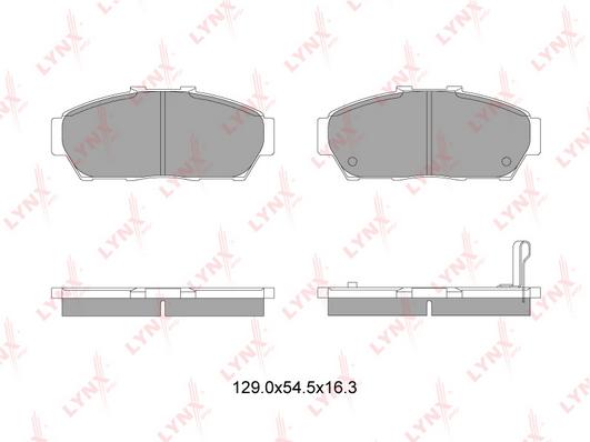 

Колодки тормозные передние дисковые HONDA NISSAN Lynx BD3433