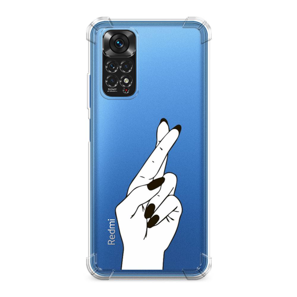 

Чехол Awog на Xiaomi Redmi Note 11S / Сяоми Редми Нот 11S "Пальцы графика", Серый
