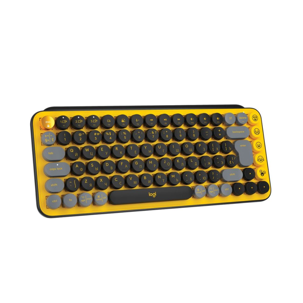 Беспроводная клавиатура Logitech POP Keys Blast Yellow/Black (920-010716)