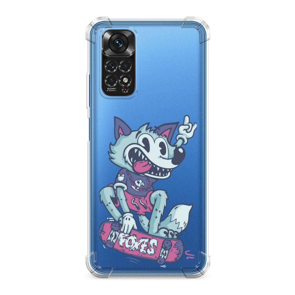 

Чехол Awog на Xiaomi Redmi Note 11S / Сяоми Редми Нот 11S "Foxes", Голубой;фиолетовый