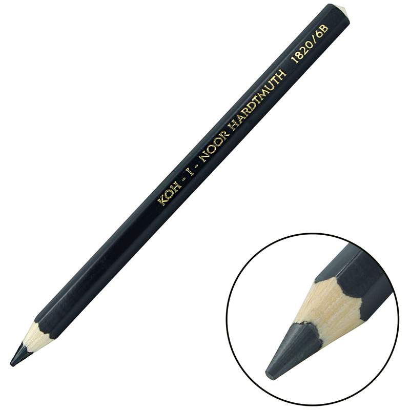 

Карандаши чернографитные KOH-I-NOOR "Jumbo 1820" 6B, арт. 332863 - (12 шт.)