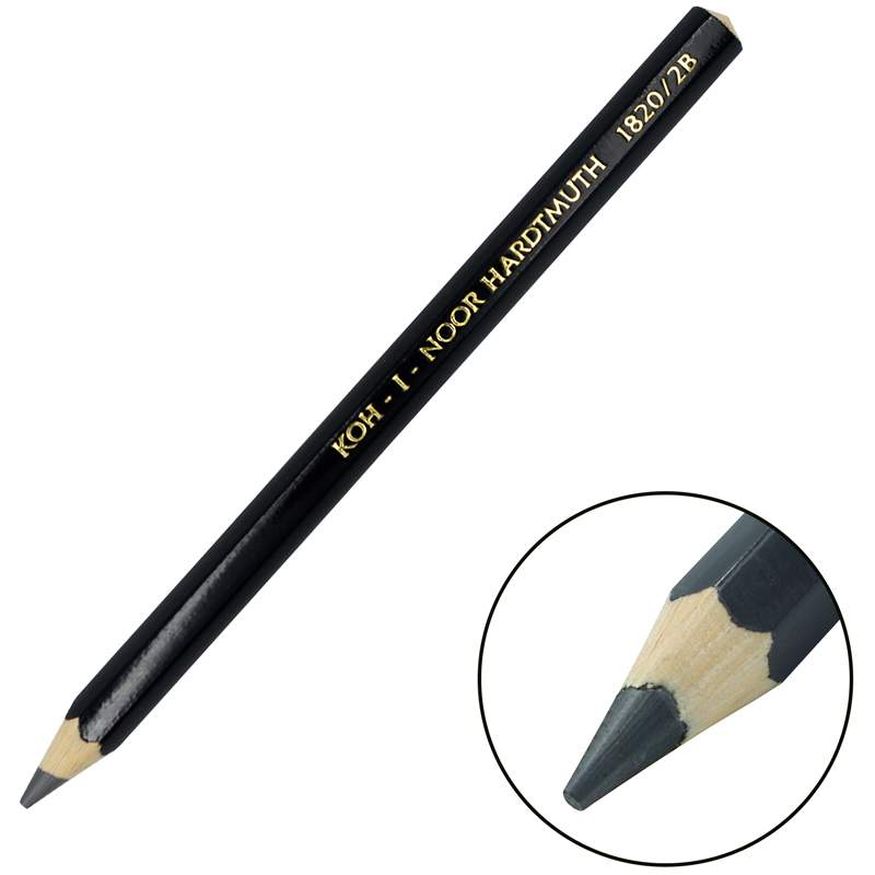

Карандаши чернографитные KOH-I-NOOR "Jumbo 1820" 2B, арт. 332861 - (12 шт.)