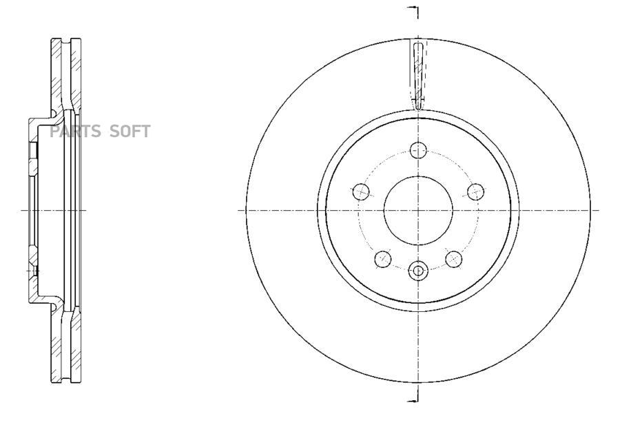 

G-BRAKE Диск тормозной вентилируемый G-brake GR-21504