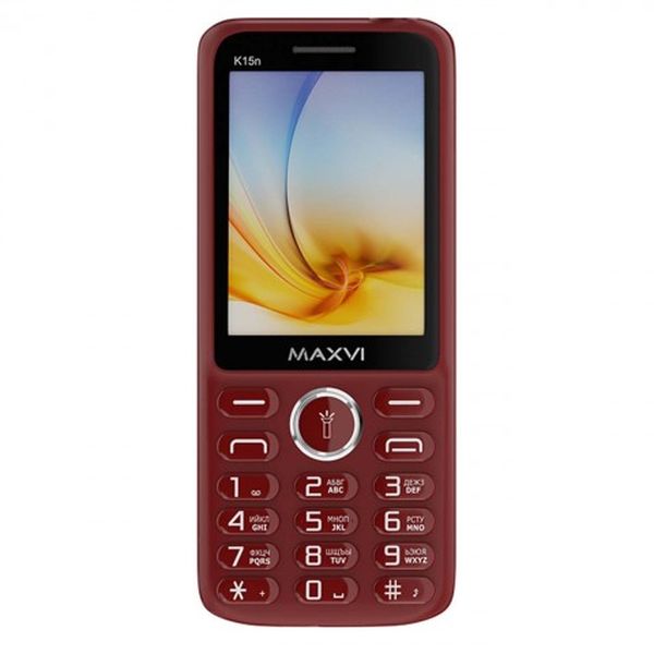 фото Мобильный телефон maxvi k15n wine red