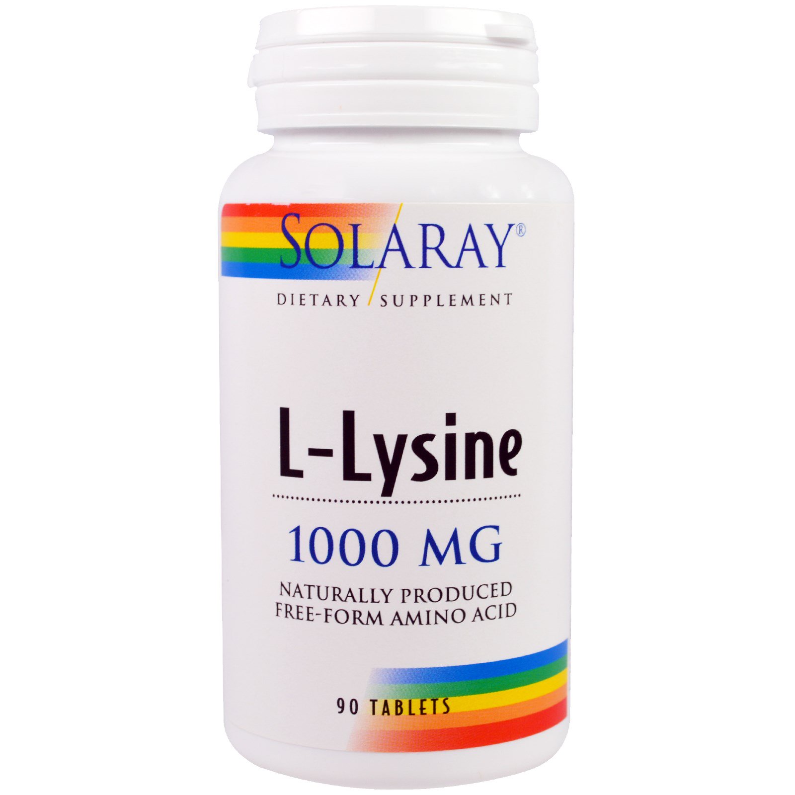 L-Lysine 1000 Solaray, 90 таблеток