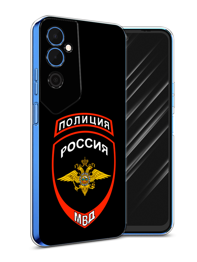 

Чехол Awog на Tecno Pova Neo 2 / Техно Пова Нео 2 "Полиция шеврон", Черный;красный;белый