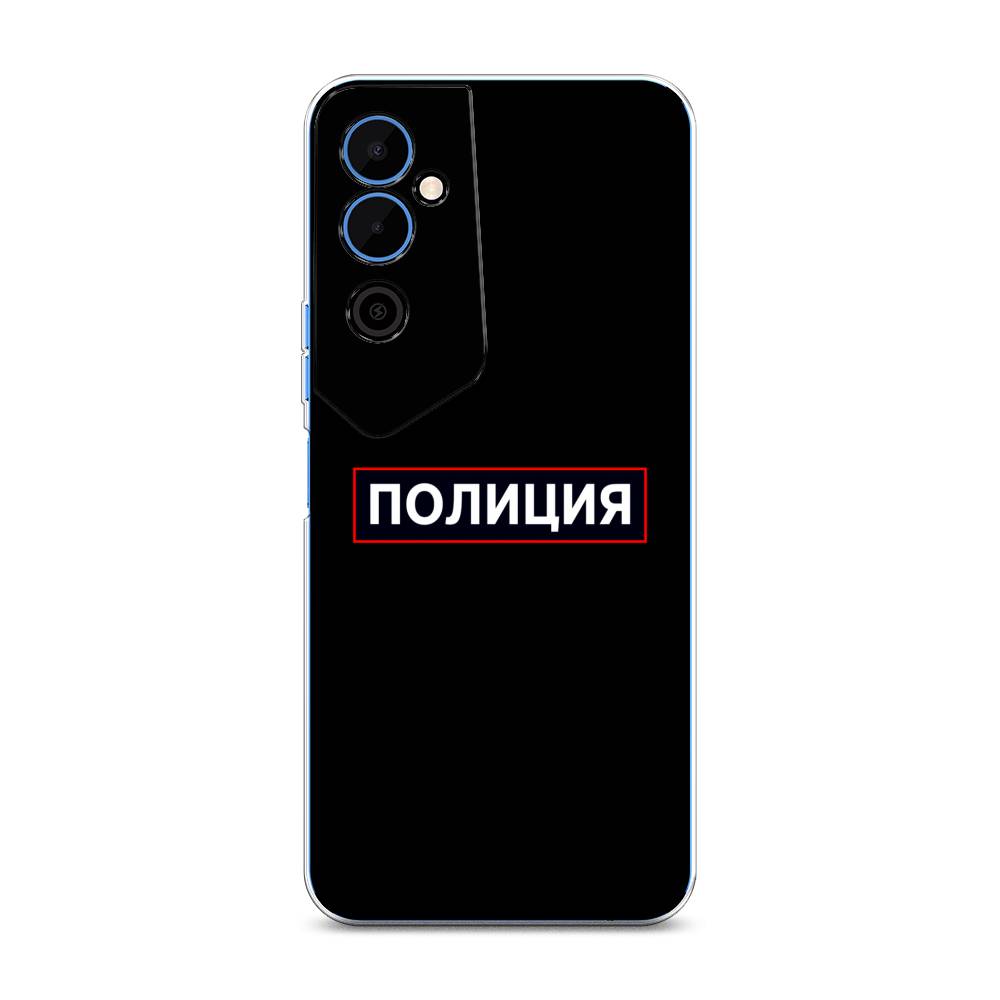 

Чехол Awog на Tecno Pova Neo 2 / Техно Пова Нео 2 "Police logo", Черный;белый;красный