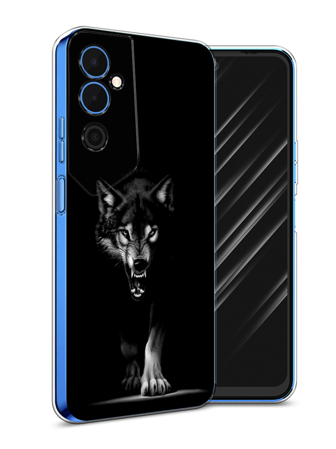 

Чехол Awog на Tecno Pova Neo 2 / Техно Пова Нео 2 "Волк выходит из ночи", Серый;черный;белый