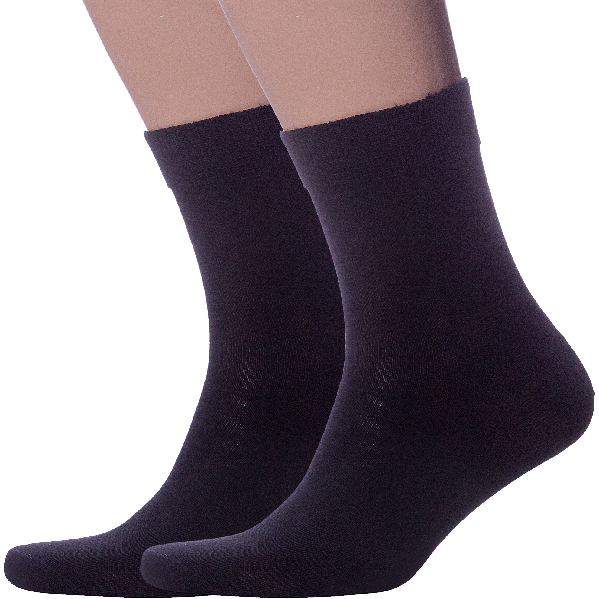 Комплект носков мужских LorenzLine 2-Н17 черных 25, 2 пары