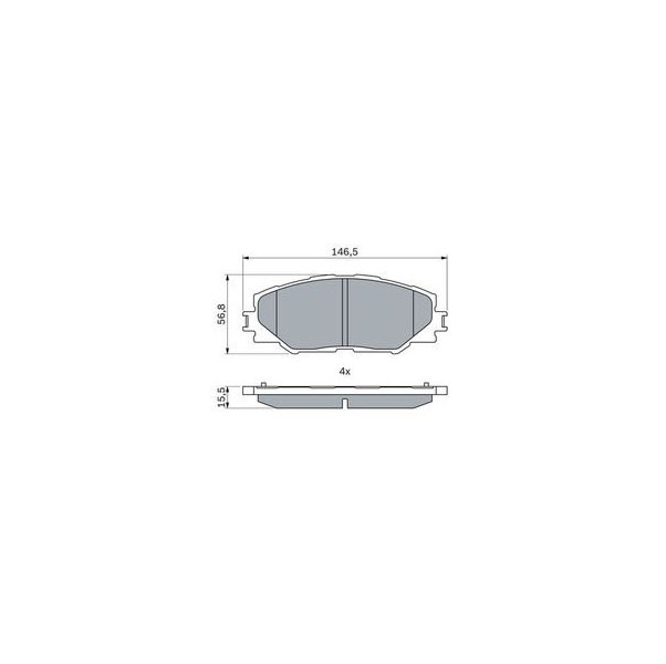 Колодки Toyota Auris/RAV 4 III/RAV 4 IV 05>20 Valeo PHC BP6092