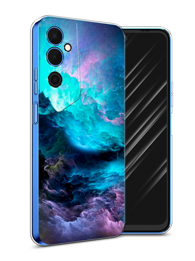

Чехол Awog на Tecno Pova Neo 2 / Техно Пова Нео 2 "Бирюзовое небо", Фиолетовый;черный