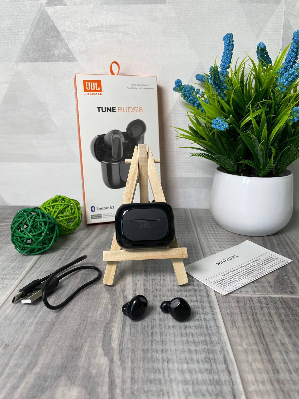 

Беспроводные наушники JBL TUNE BUDS18 Premium Replica