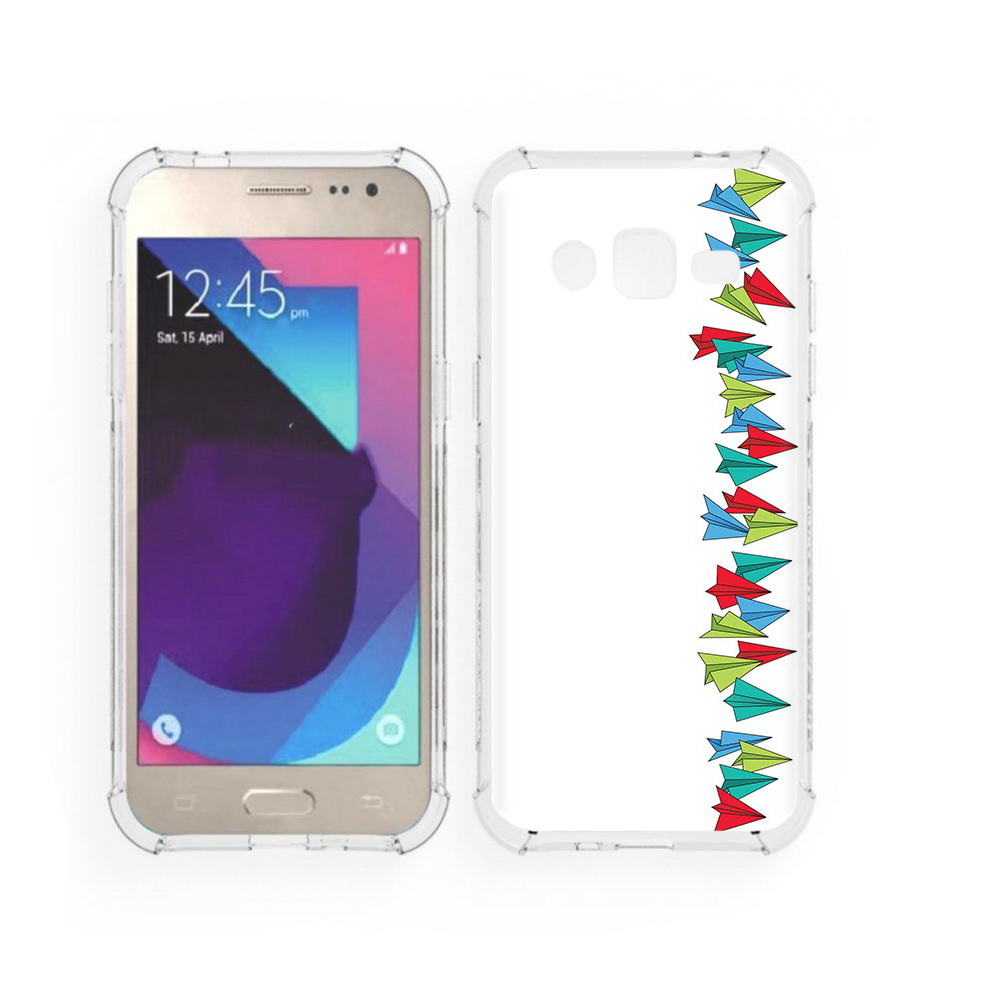 

Чехол MyPads Tocco для Samsung Galaxy J2 самолетики из листочков (PT226924.572.593), Прозрачный, Tocco