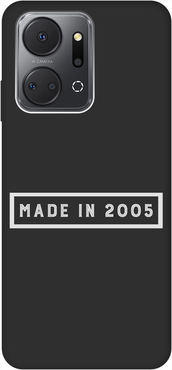 

Матовый Soft Touch силиконовый чехол на Honor X7a с 3D принтом "2005 W" черный, Черный;белый, 159391