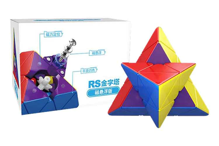 Головоломка тетраэдр пирамидка магнитная MoYu RS Pyraminx MagLev, color