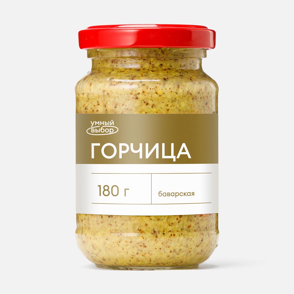 

Горчица Умный выбор столовая, баварская, 180 г