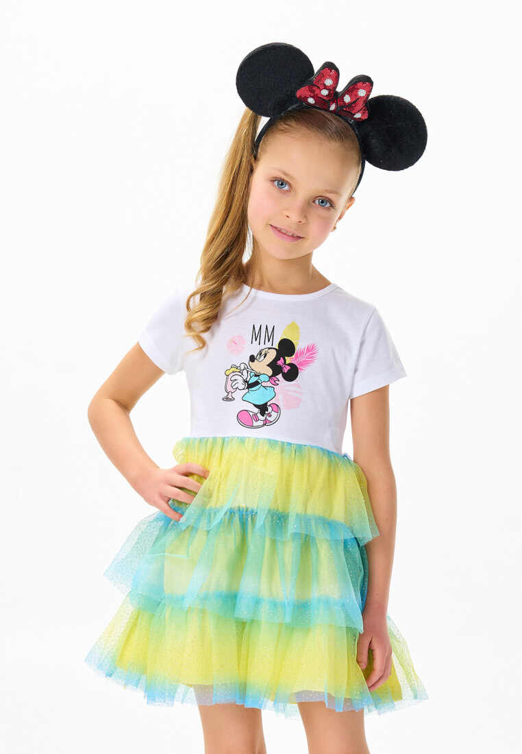 фото Платье детское minnie mouse ss22mm0801443 цв. белый р. 116