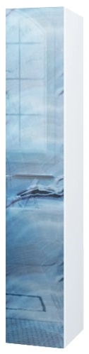 

Шкаф-пенал Marka One Glass Idalgo 30П Blue marble R