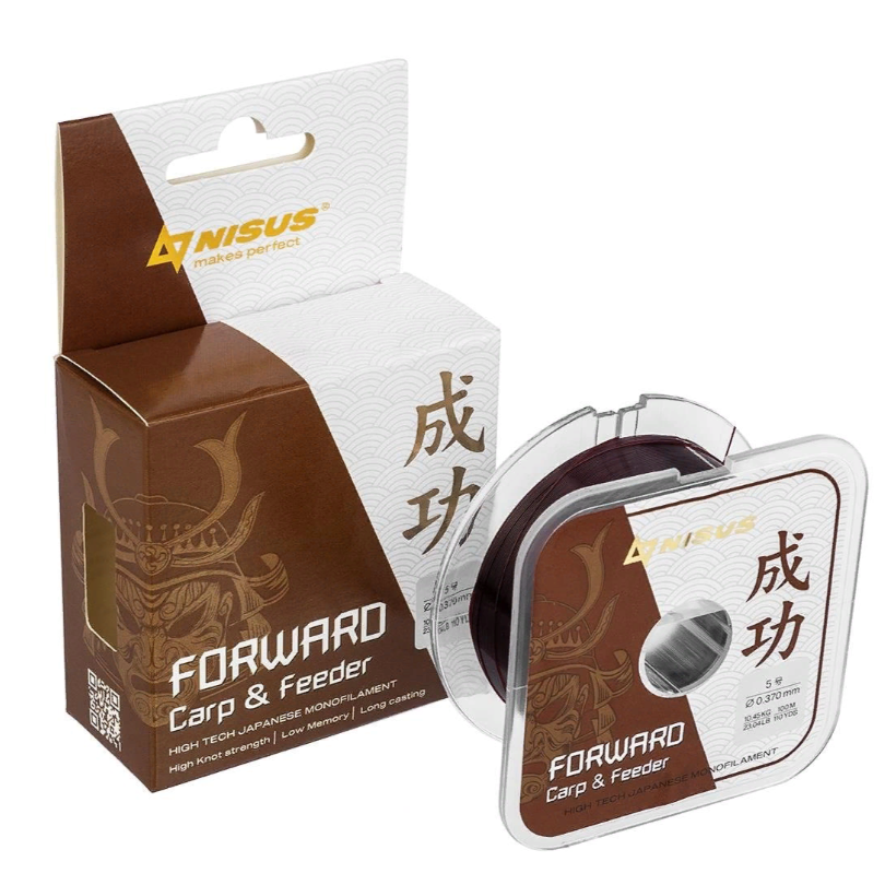 

Леска Nisus Forward Carp&Feeder brown, 0,309mm-100m, Nylon, (N-FСF-0309-100), Прозрачный