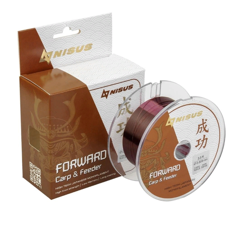 

Леска Nisus Forward Carp&Feeder brown, 0,309mm-300m, Nylon, (N-FCF-0309-300), Прозрачный