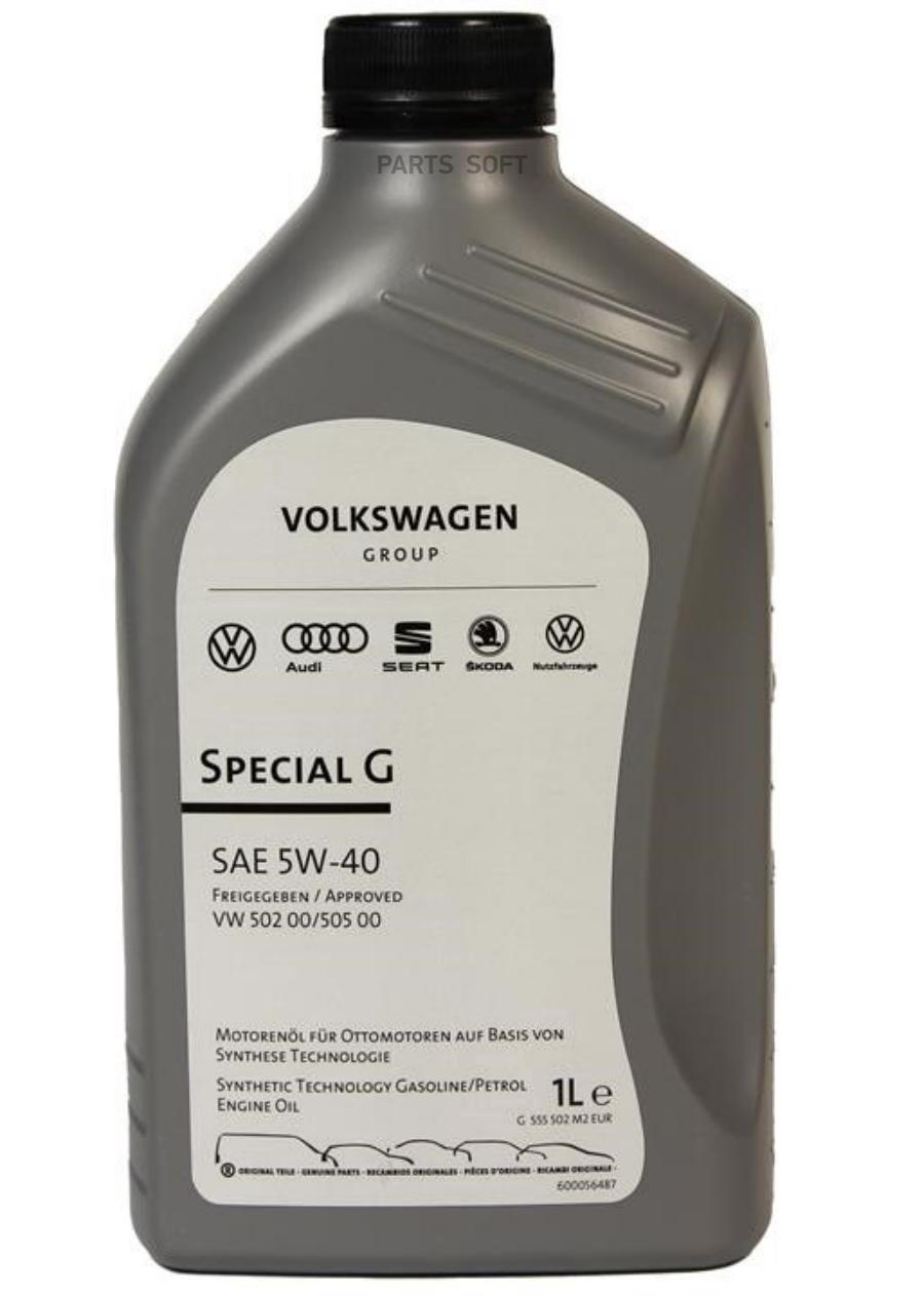 

VAG G S55 502 M2 Масло моторное 5W40 VAG 1л синтетика VW502.00/505.00 SPECIAL G 1шт