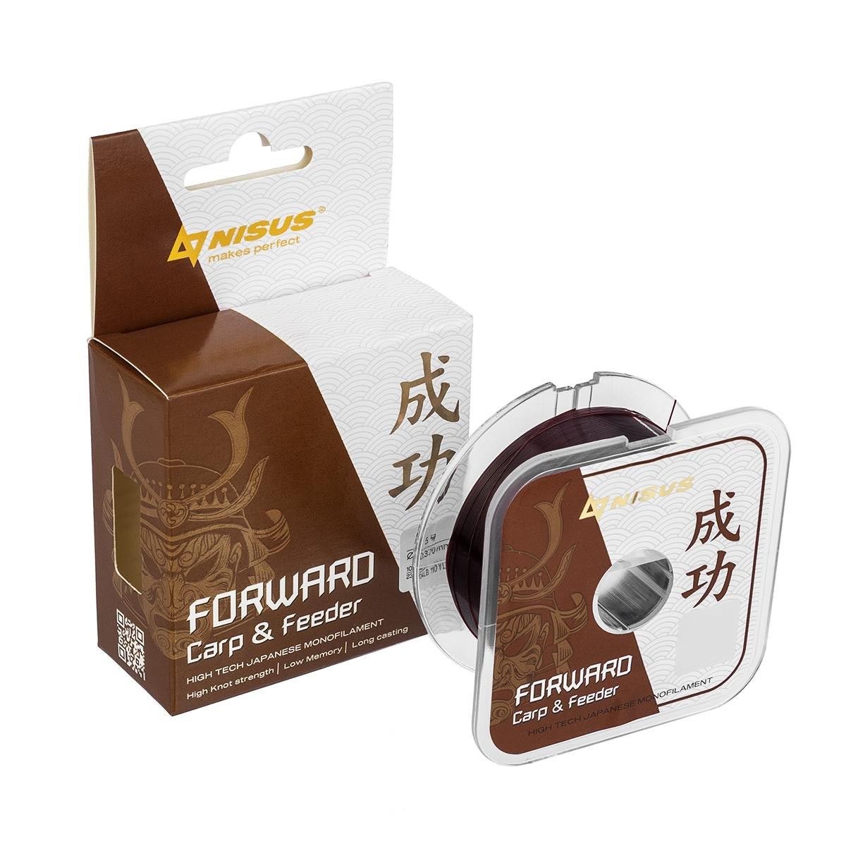 

Леска Nisus Forward Carp&Feeder brown, 0,437mm-100m, Nylon, (N-FСF-0437-100), Коричневый