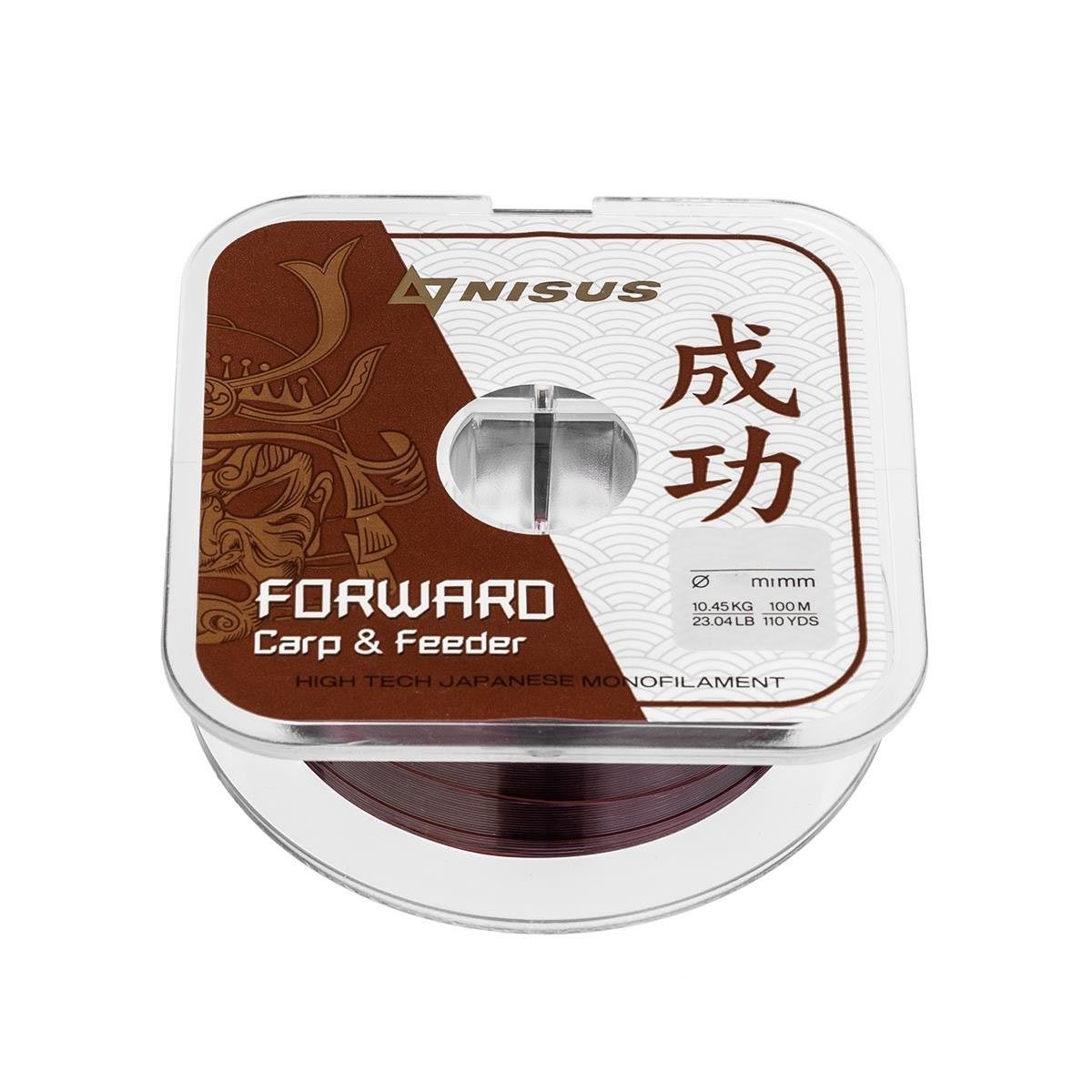 

Леска Nisus Forward Carp&Feeder brown, 0,496mm-100m, Nylon, (N-FСF-0496-100), Коричневый