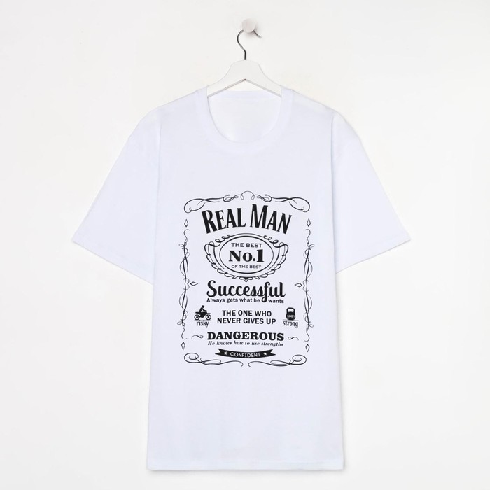 

Футболка мужская KAFTAN 10225244_Real man белая 56 RU, Белый, 10225244_Real man