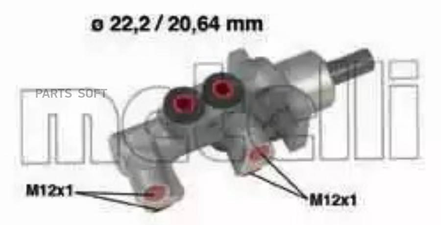 

Главный Тормозной Цилиндр Metelli арт. 050551