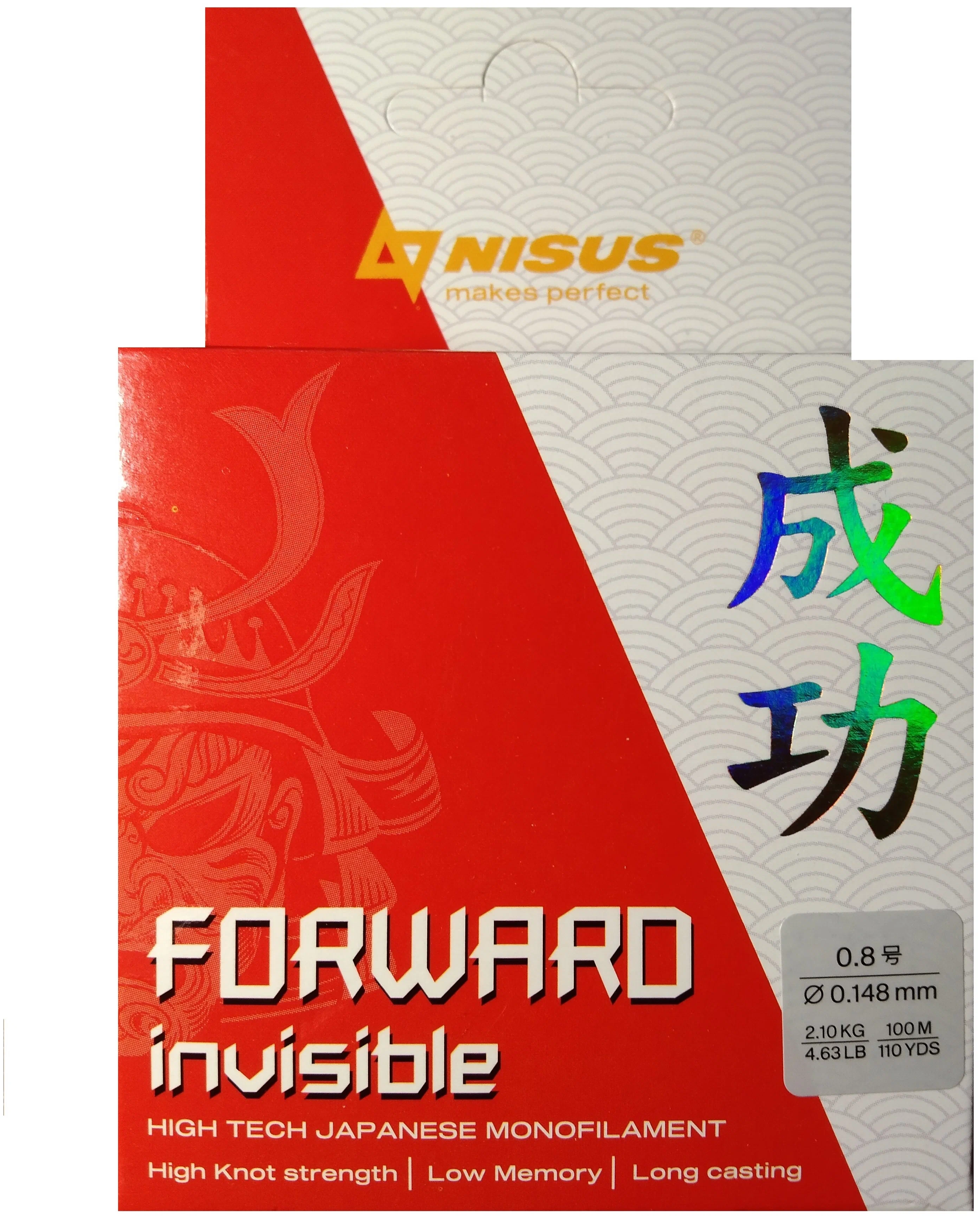 

Леска Nisus Forward Invisible 0,148mm-100m, Nylon, (N-FI-0148-100), Прозрачный