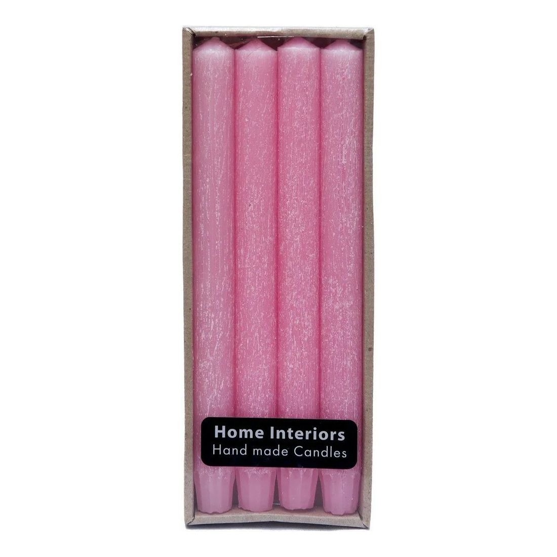 

Набор свечей декоративный Home Interiors 25 см розовый 4 шт