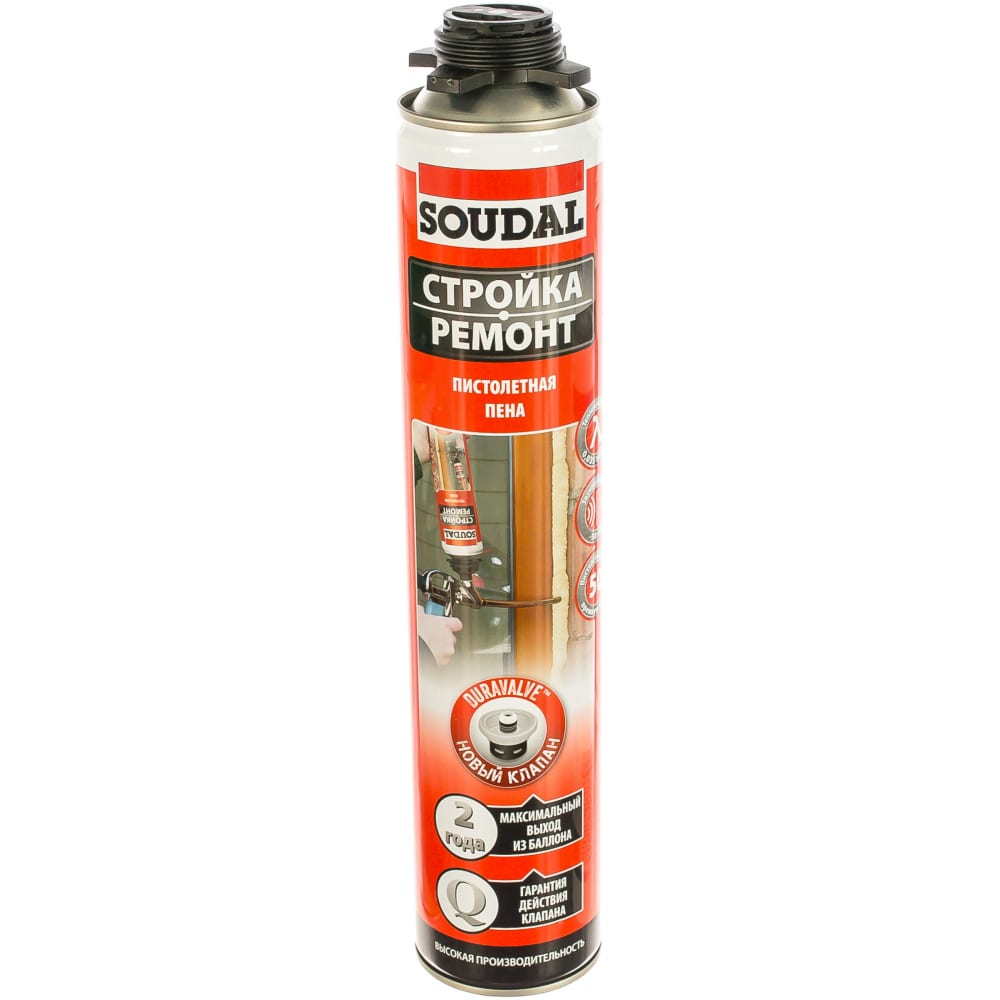 

Пистолетная монтажная пена SOUDAL Фикс&Филл 750 мл 122425