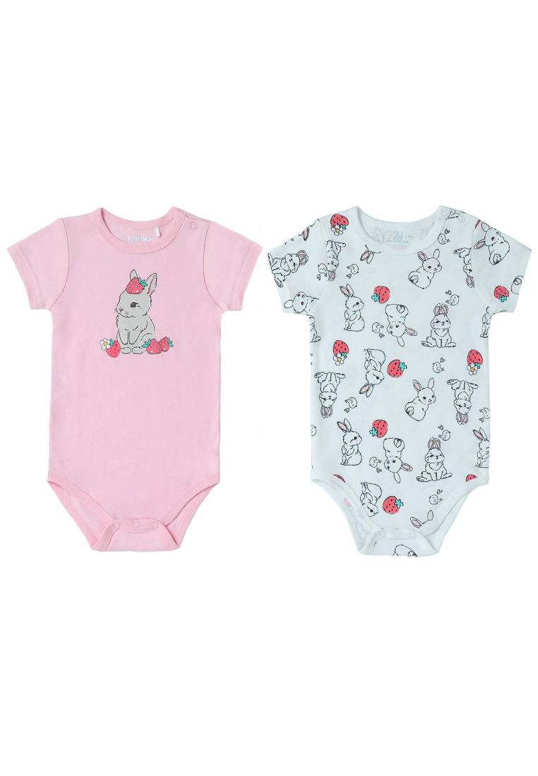 

Боди детское Kari baby SS22B14901205 цв. белый, розовый р. 56, SS22B14901205