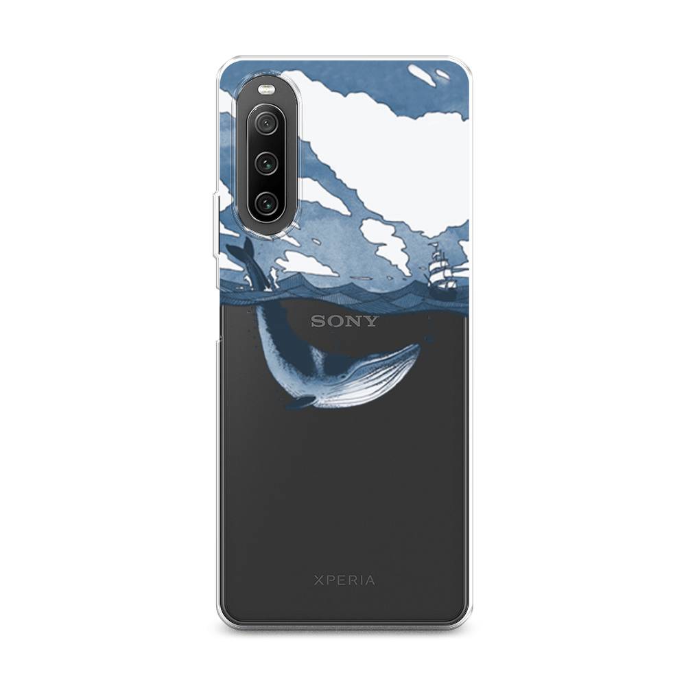 

Чехол на Sony Xperia 10 IV "Большой кит", Синий, 55250-1