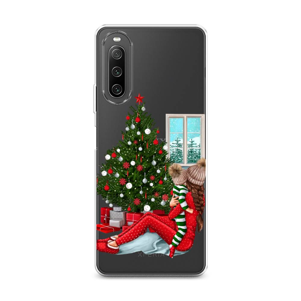 

Чехол на Sony Xperia 10 IV "Новый год с мамой", Красный;зеленый;голубой, 55250-6