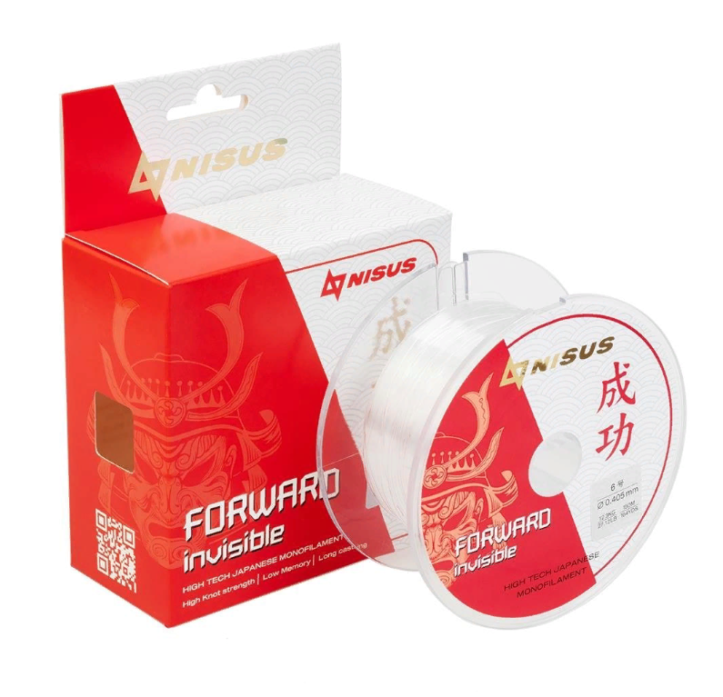 

Леска Nisus Forward Invisible 0,496mm-150m, Nylon, Transparent, (N-FI-0496-150), Прозрачный