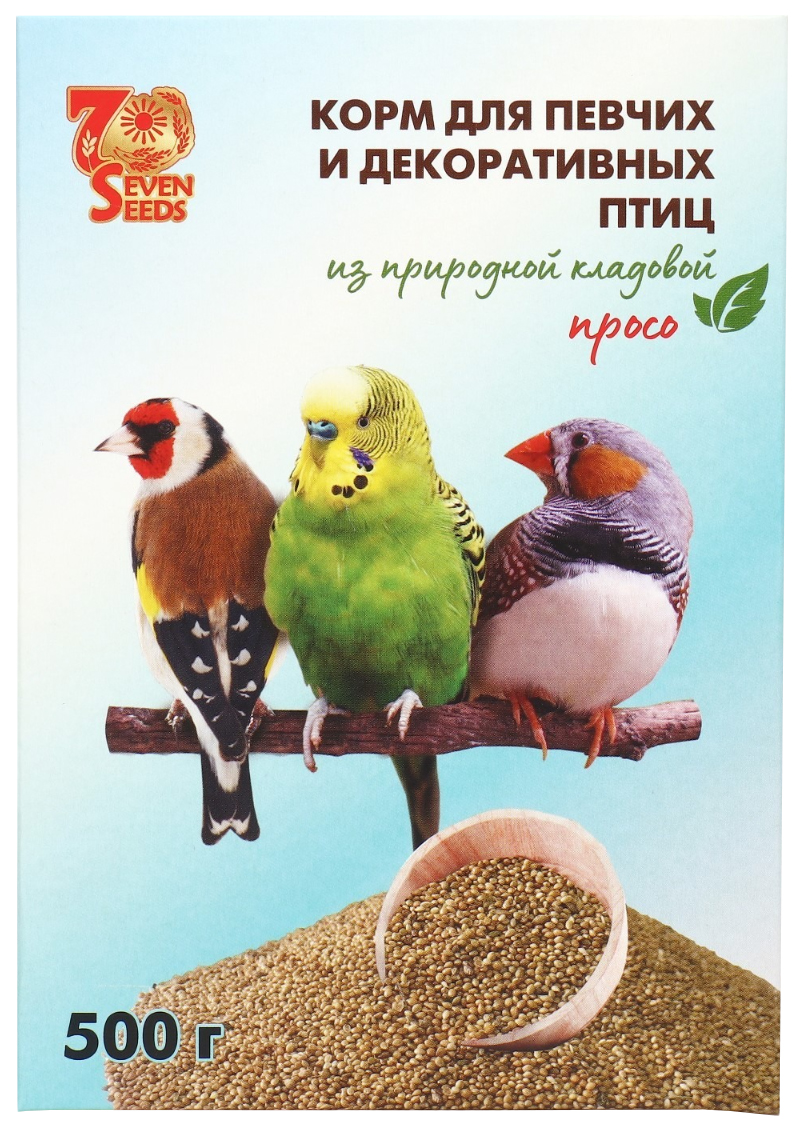 

Сухой корм для птиц Seven Seeds Просо, 500 г
