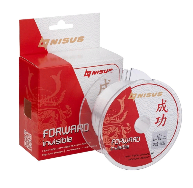 

Леска Nisus Forward Invisible 0,496mm-300m, Nylon, Transparent, (N-FI-0496-300), Прозрачный