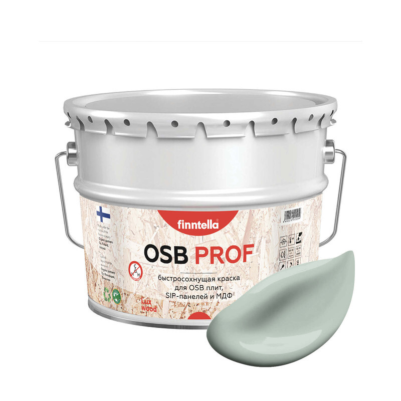 

Краска OSB Prof, AAVE серо-зеленый, 9л, OSB PROF специализированная для ОСБ плит. Высокоадгезионная. Самогрунтующая.