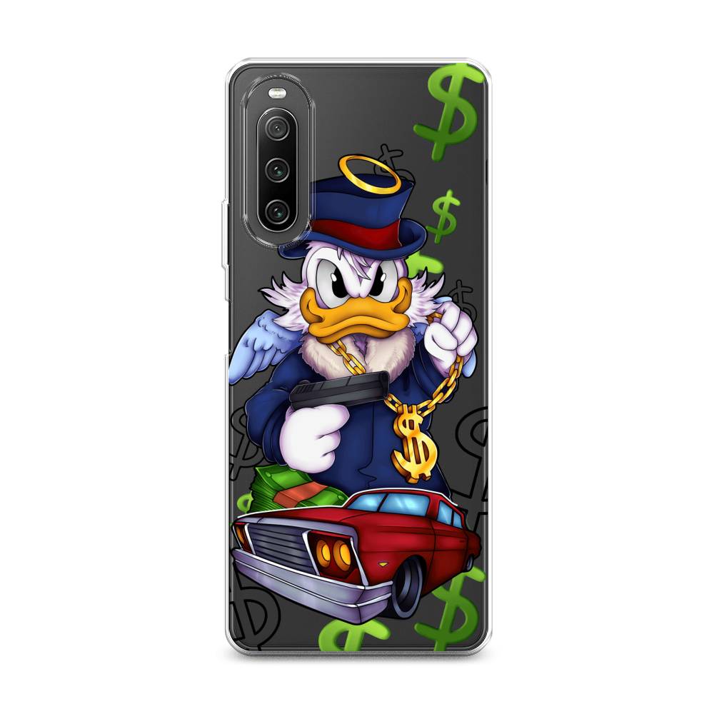 

Чехол на Sony Xperia 10 IV "Scrooge McDuck with a Gold Chain", Красный;синий;белый, 55250-6