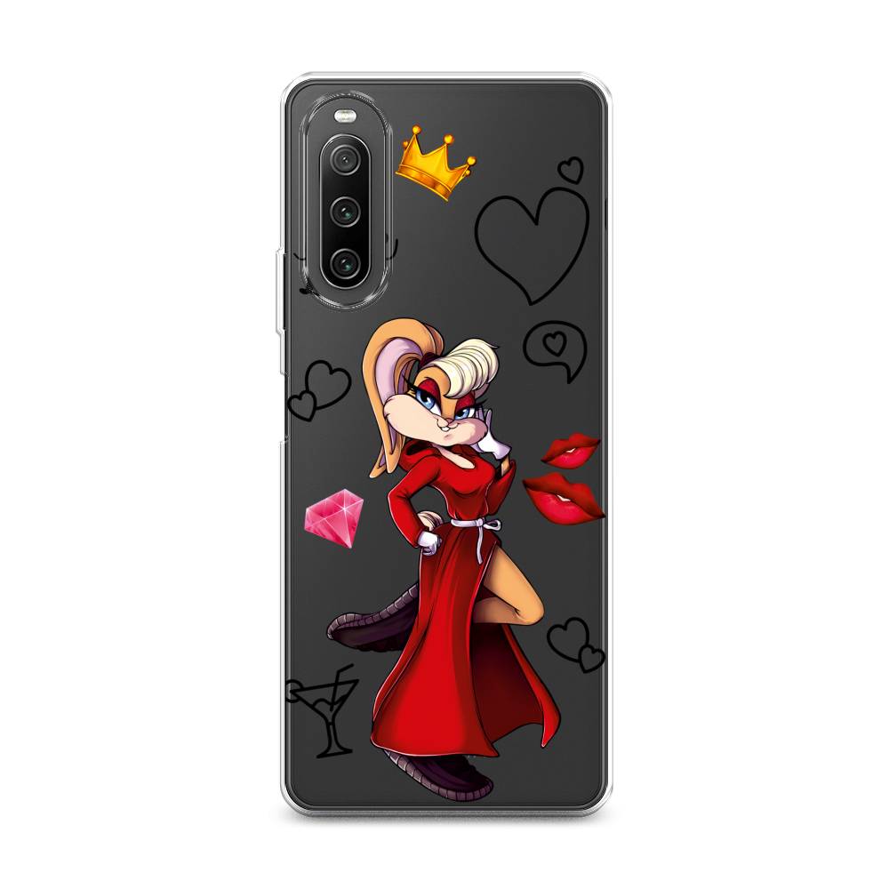 

Чехол на Sony Xperia 10 IV "Rich Lola Bunny", Красный;бежевый;оранжевый, 55250-6